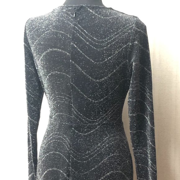 Catherine Catherine Malandrino "Marilyn' Metallic Knit Dress - Picture 3 of 4